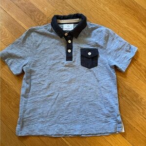 Hanna Andersson Blue Polo with Navy Accents
